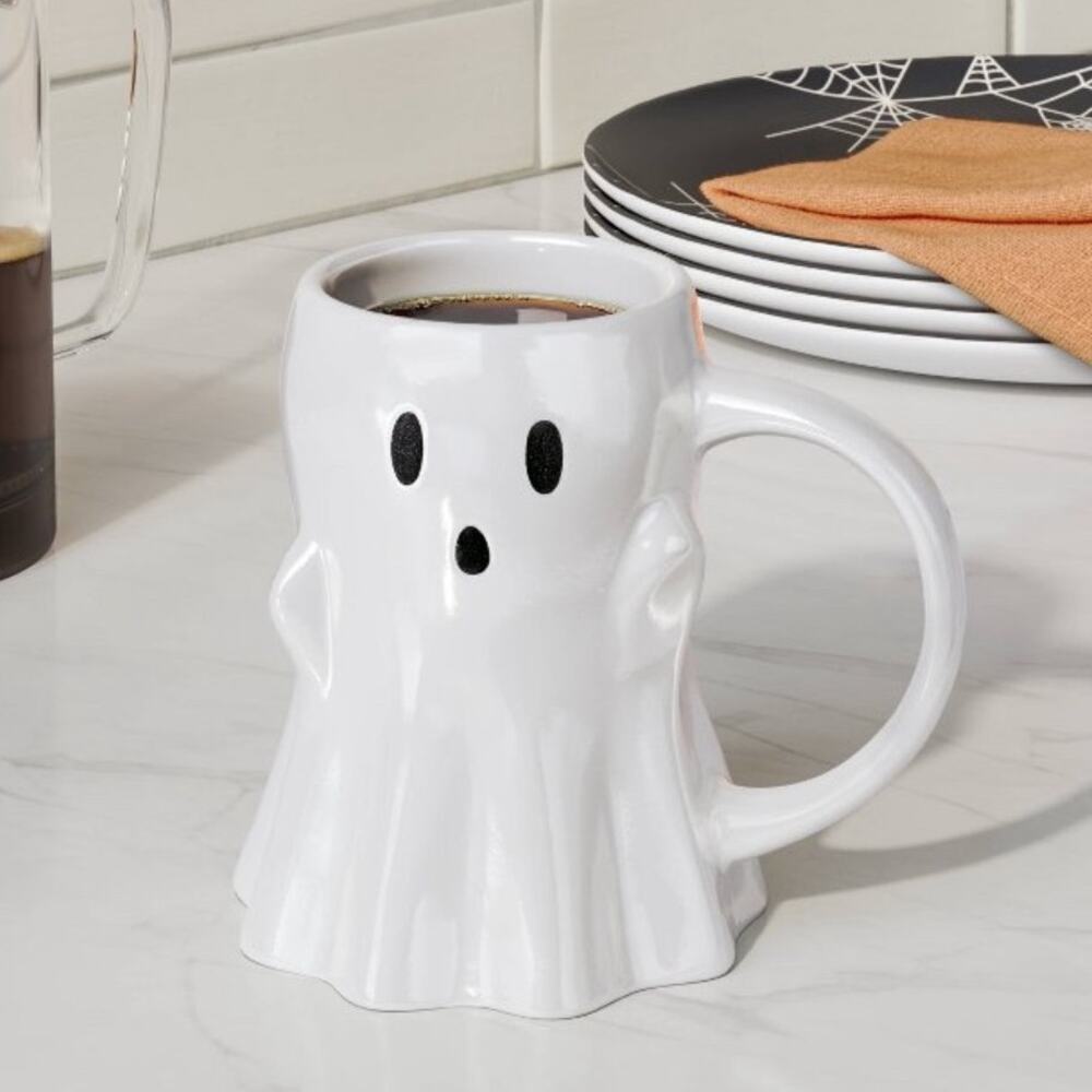 NWT Ghost Figural Halloween Mug 16 oz Hyde and Eek - Picture 1 of 2